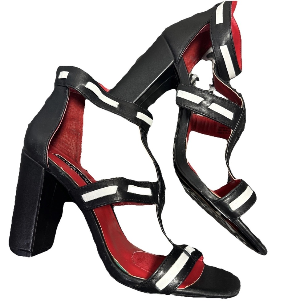 Charles Jourdan Paris Black Leather Heel Size 7.5